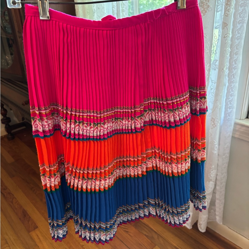 Colorful Pleated Women's Skirt